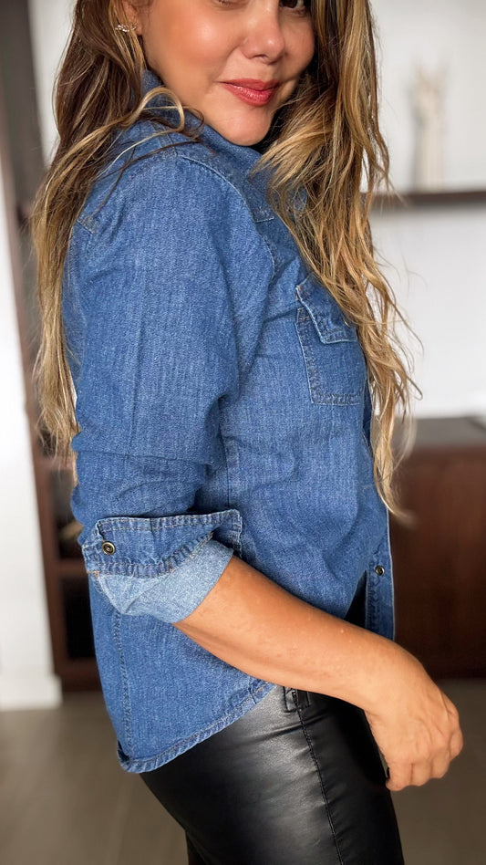 CAMISA JEAN DENIM