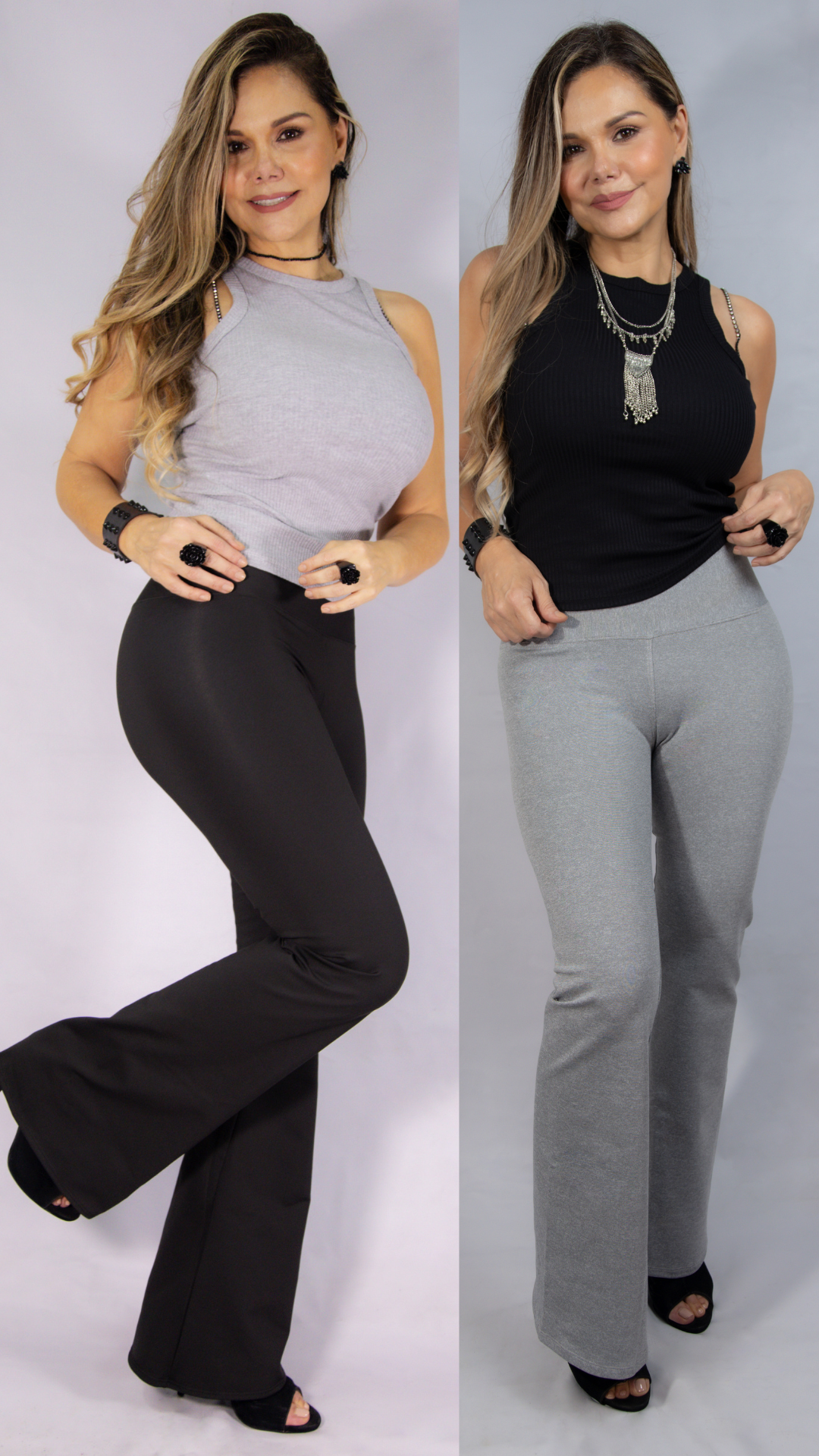 PANTALÓN SEMICAMPANA SÚPLEX NEGRO