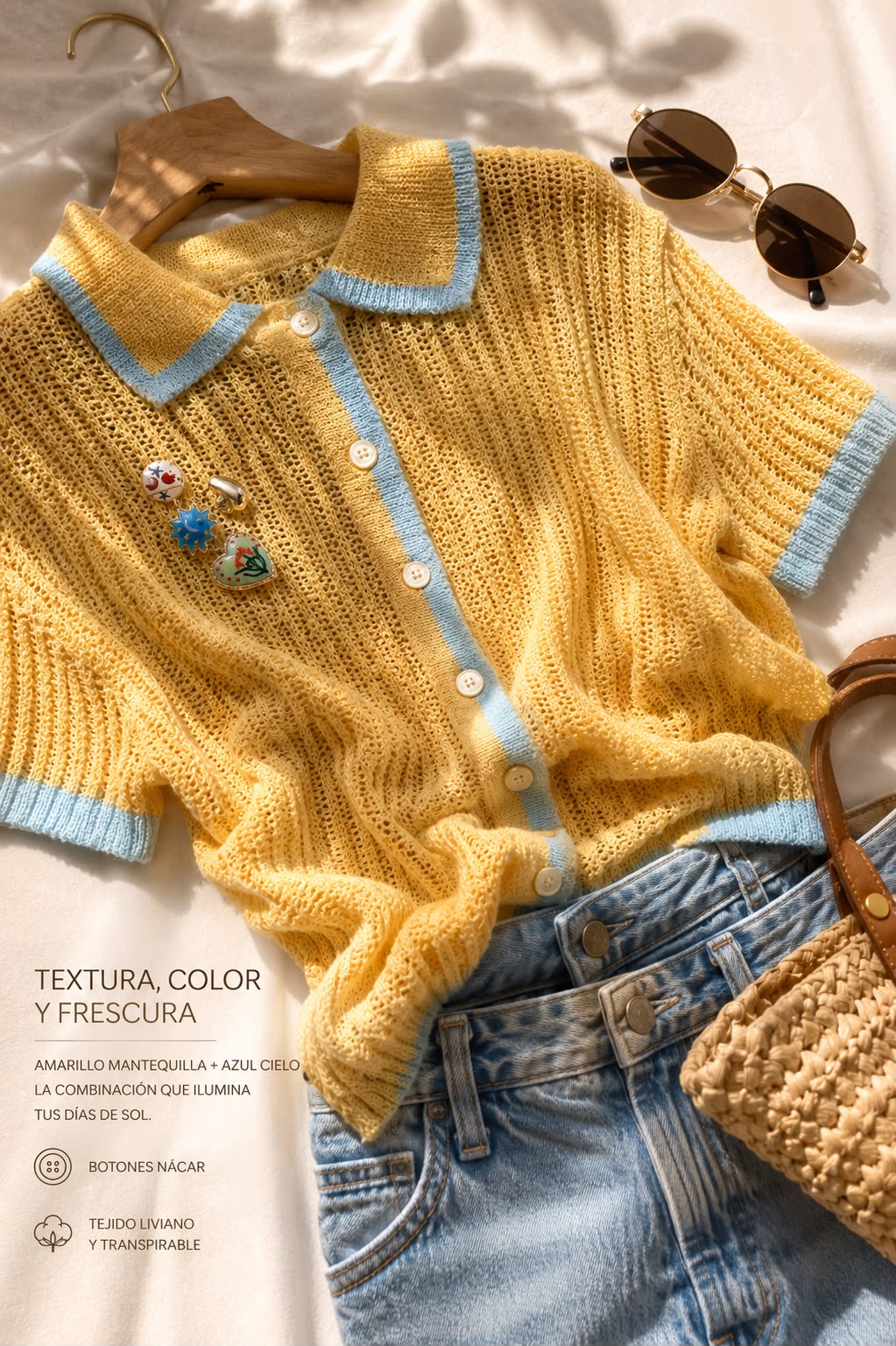 Blusa Riviera 💛💙