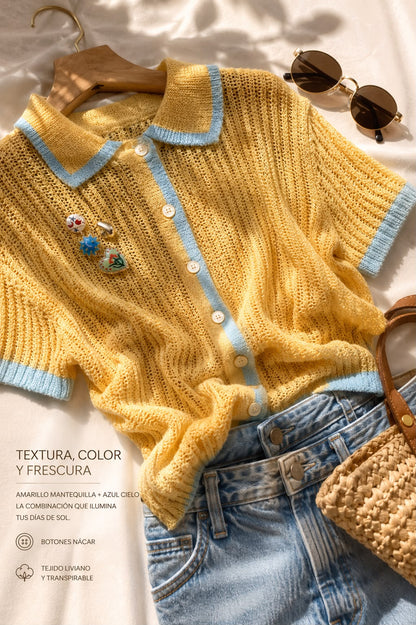 Blusa Riviera 💛💙