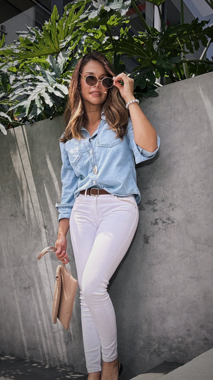 CAMISA JEAN  BLUE SKY