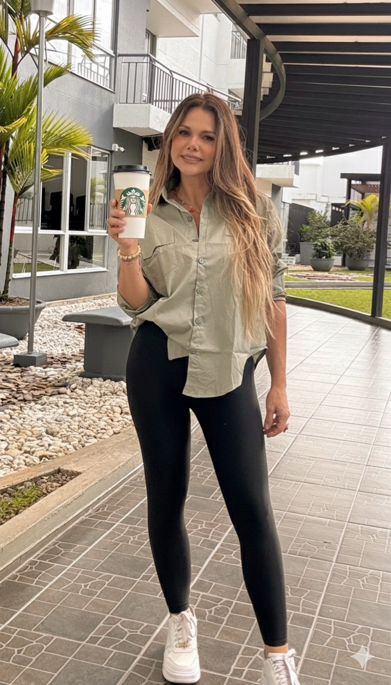 CAMISA OVERSIZE +LEGGINS BOTA TUBO (ENVÍO GRATIS)