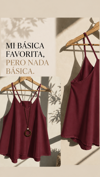 Blusa de Tiras Llave Maestra Azul Navy