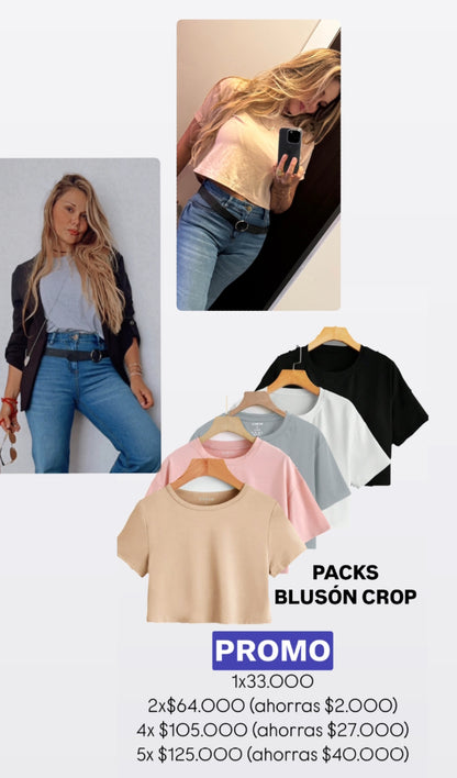 BLUSÓN CROP ALGODÓN