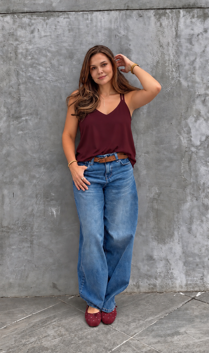 Blusa de Tiras Llave Maestra Azul Navy