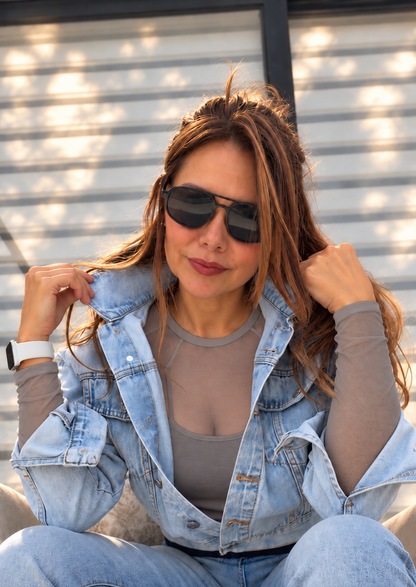 Buzo Chic Manga Larga - Gris