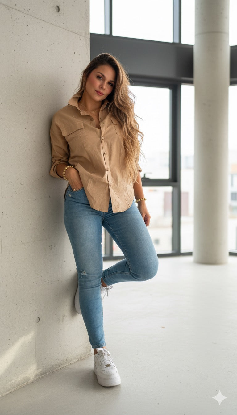 CAMISA OVERSIZE +LEGGINS BOTA TUBO (ENVÍO GRATIS)