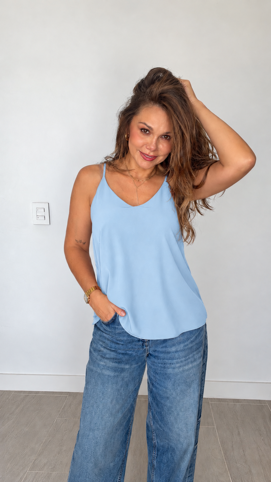 Blusa de Tiras Llave Maestra Azul Navy