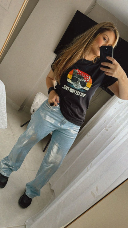 CAMISETA MOM CAT