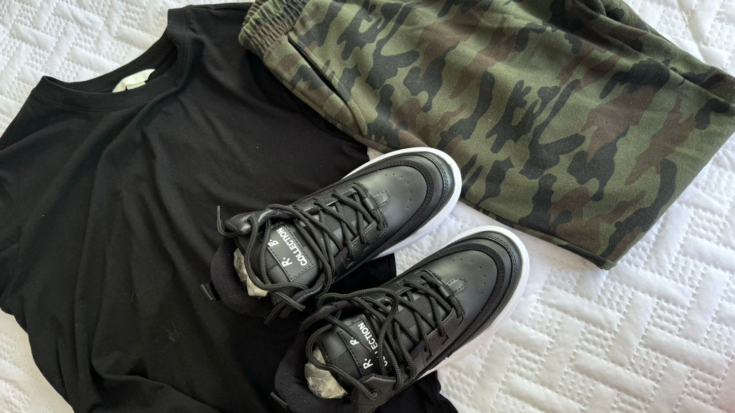 COMBO CAMISETA + JOGGER CAMUFLADO VERDE