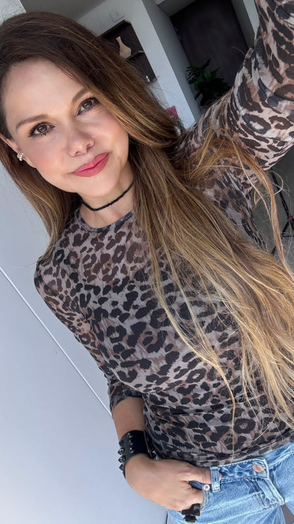BLUSA AFRICAN CHIC (animal print)