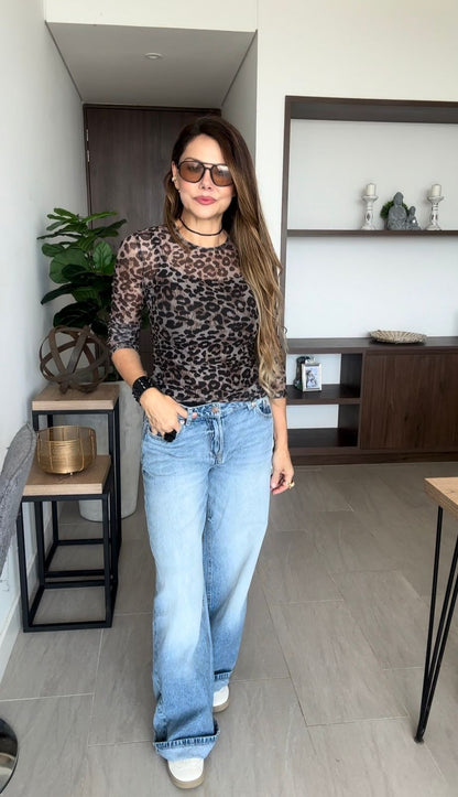 BLUSA AFRICAN CHIC (animal print)